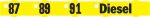 005-201800-15D Switch Graphic Strip with 87, 89, 91 and Diesel
