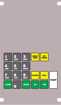 085-422282 Keypad Overlay