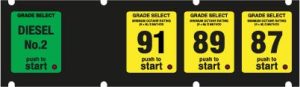 19GR-132830 1x5 Push to Start Keypad Overlay