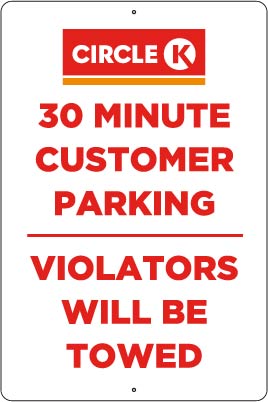 CircleK-30MI  12" x 18" Metal Sign 