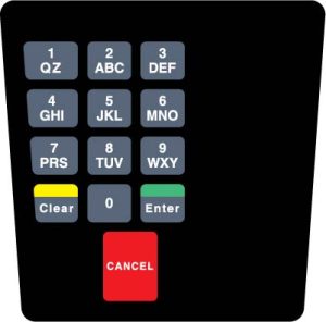 ENE1701G002M E Cim Keypad Overlay Standard