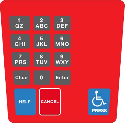 ENE1701G005 E Cim Keypad Overlay