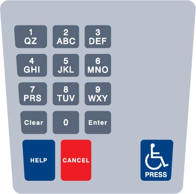 ENE1701G012 E Cim Keypad Overlay