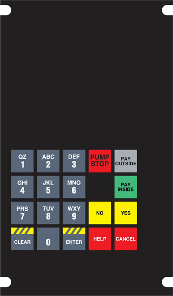 KC1-422282 4x6 Keypad Overlay