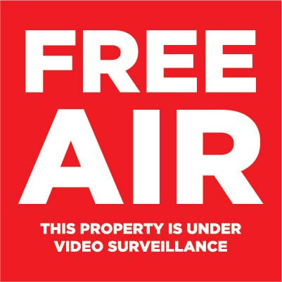 OC-FreeAir  15" x 15" Decal
