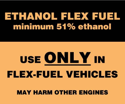 OR-FF51  Ethanol Flex Fuel 51% Decal