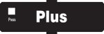003-201800-502 Plus Switch Graphic White on Black