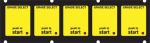 004-132830 1x5 Push to Start Keypad Overlay