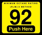 012-129999 92 Push Here Octane Decal