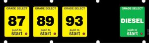 018-132850A 1x5 Push to Start Keypad Overlay