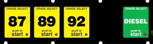 018-132850 1x5 Push to Start Keypad Overlay