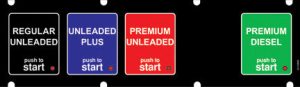 033-132830 1x5 Push to Start Keypad Overlay