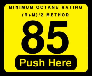 044-129999 85 Push Here Octane Decal