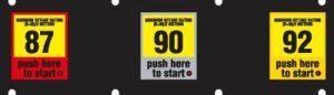 044-132830 1x5 Push to Start Keypad Overlay