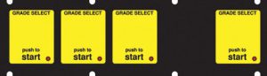 047-132830 1x5 Push to Start Keypad Overlay