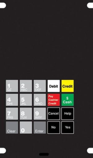 055-422282 Exxon 4x6 Keypad Overlay