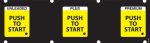 058-132850 1x5 Push to Start Keypad Overlay