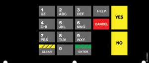 071-232840 4x6 Keypad Overlay