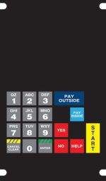 074-422282 Phillips 4x6 Keypad Overlay