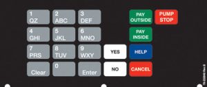 078-232840B Citgo 4x6 Keypad Overlay