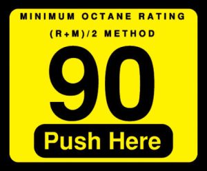 090-129999 90 Push Here Octane Decal