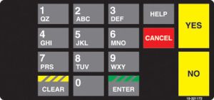 019-321172 Shell 4x6 Keypad Overlay