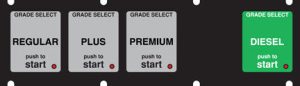 232-132830 1x5 Keypad Overlay