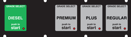 235-132830 1x5 Keypad Overlay