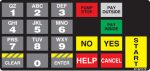 027-321172 Keypad Overlay