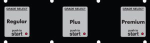 402-132870 1x5 Push to Start Keypad Overlay