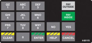 006-321172 4x6 Keypad Overlay