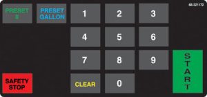 068-321172 4x6 Keypad Overlay