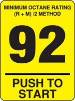 7-233695 92 Octane Push to Start Overlay