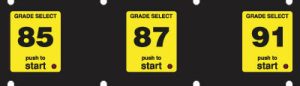 073-132850 1x5 Push to Start Keypad Overlay