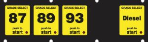 084-132830 1x5 Keypad Overlay