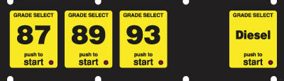 084-132830 1x5 Keypad Overlay