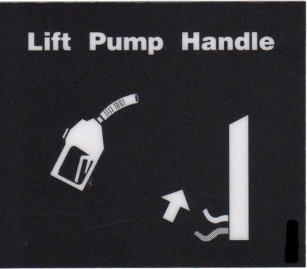 8910439 Lift Pump Handle Nozzle Decal