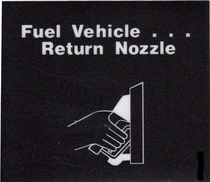 8910441 Return Nozzle Decal