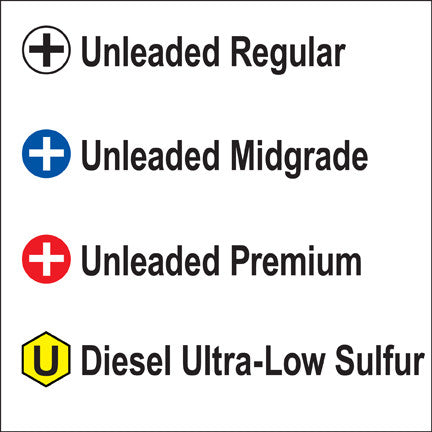 A04 8" x 8" API 4 Code Color Code Decal