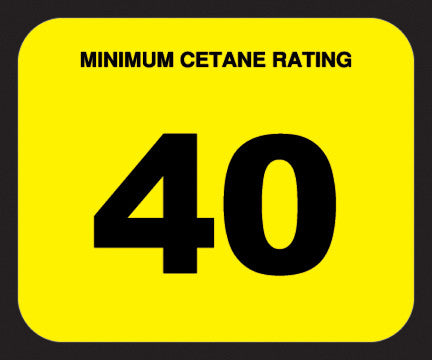 CETANE-40 Cetane 40 Decal