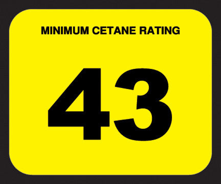 CETANE-43 Cetane 43 Decal