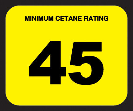 CETANE-45 Cetane 45 Decal