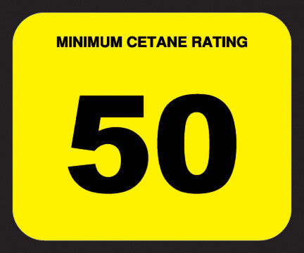 CETANE-50 Cetane 50 Decal
