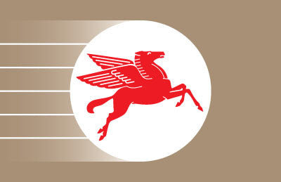EN13001GA049 Lower Door Graphic - Exxon Pegasus Tan