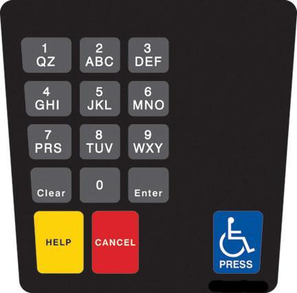ENE1701G001 E Cim Keypad Overlay Standard