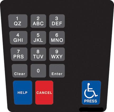 ENE1701G006 E Cim Keypad Overlay Phillips