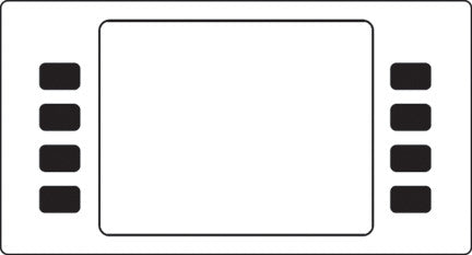 ENS0301G002 Softkey Overlay Standard White