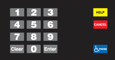 EU03004G096 Crind Keypad Overlay