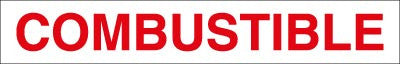 PID-041 Combustible Decal 25" x 4"