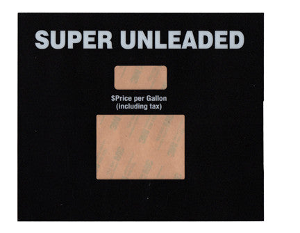 SB-185 Super Unleaded Soda Button Overlay Black